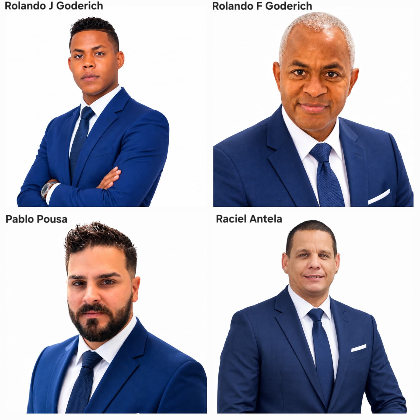 Rolando J Goderich, Rolando F Goderich, Pablo Pousa y Raciel Antela